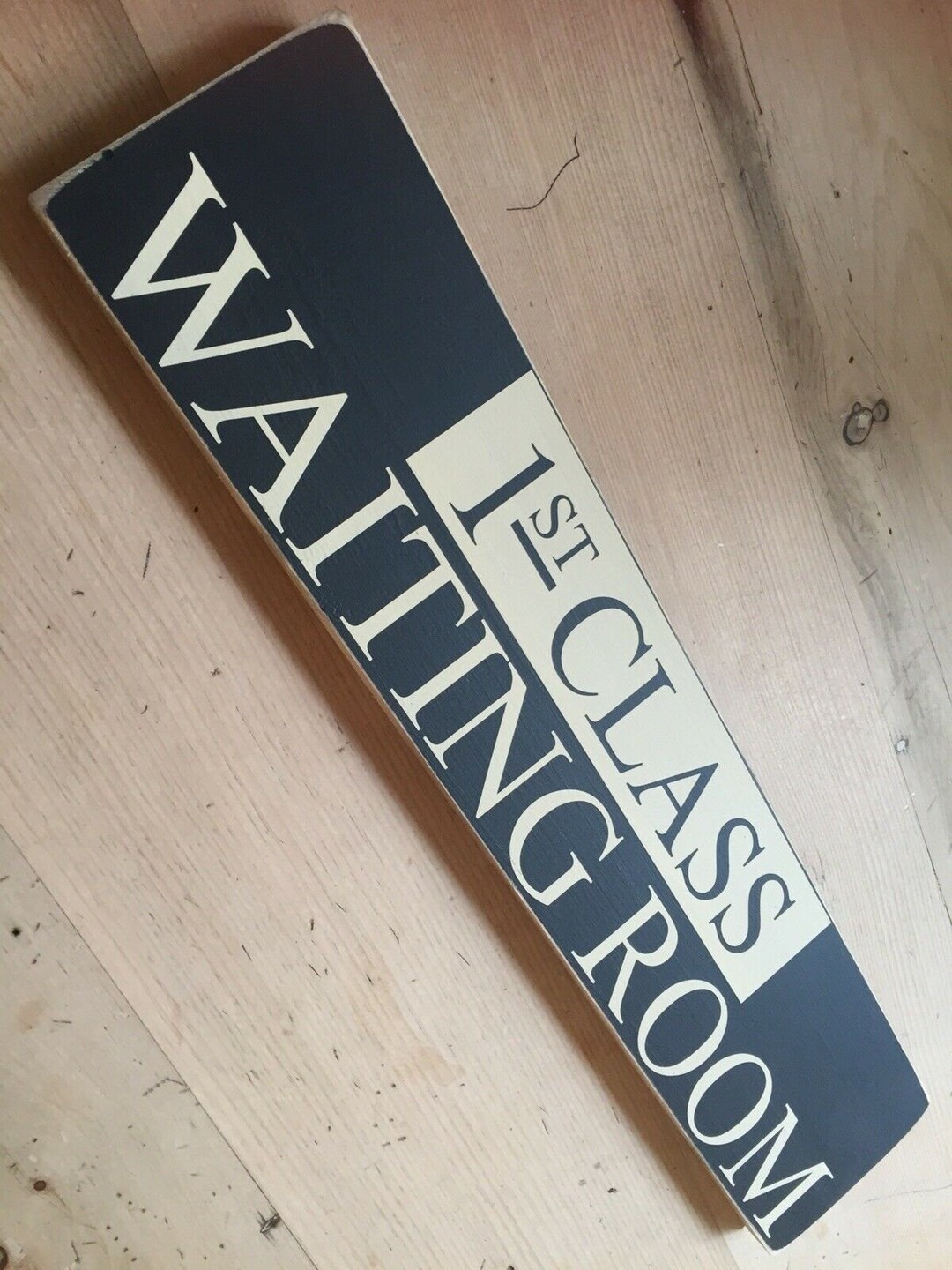 First Class Waiting Room Wooden Train Sign Large Railway Etsy UK