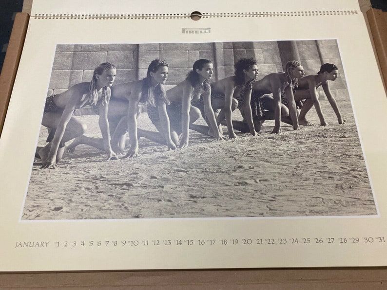 Vintage 1990 Pirelli Pinup Calendar. Etsy