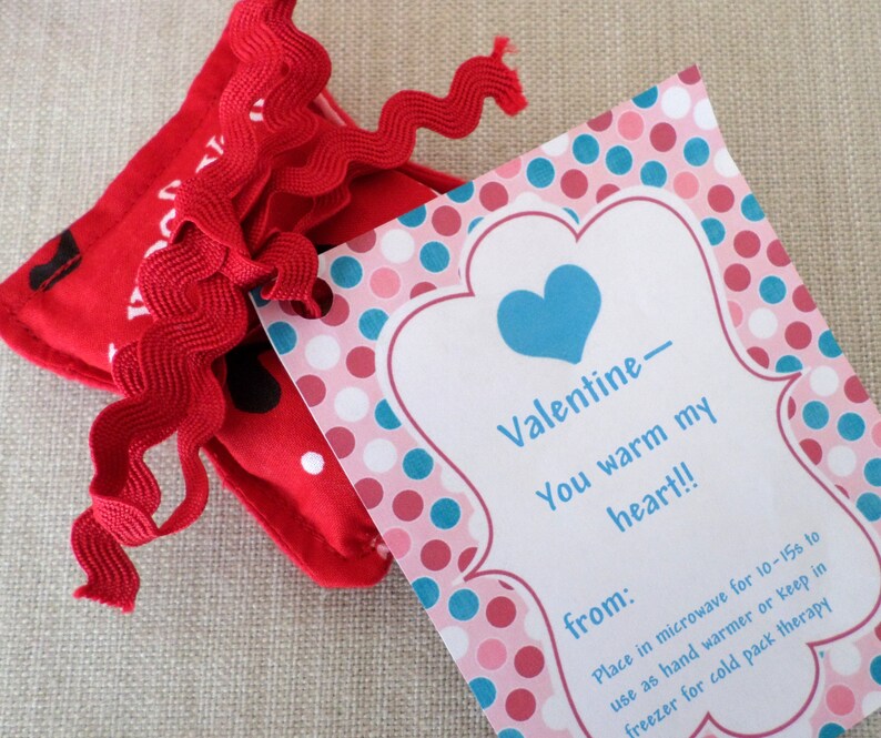 Valentine's Day Classroom Exchange Handwarmers I Woof You Set of 6 image 2