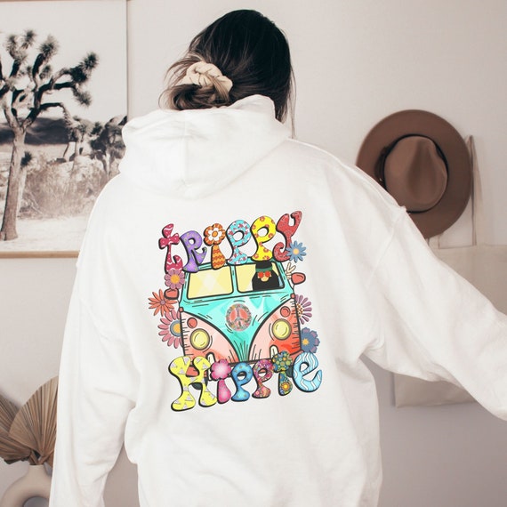 Hippie style hoodie sale