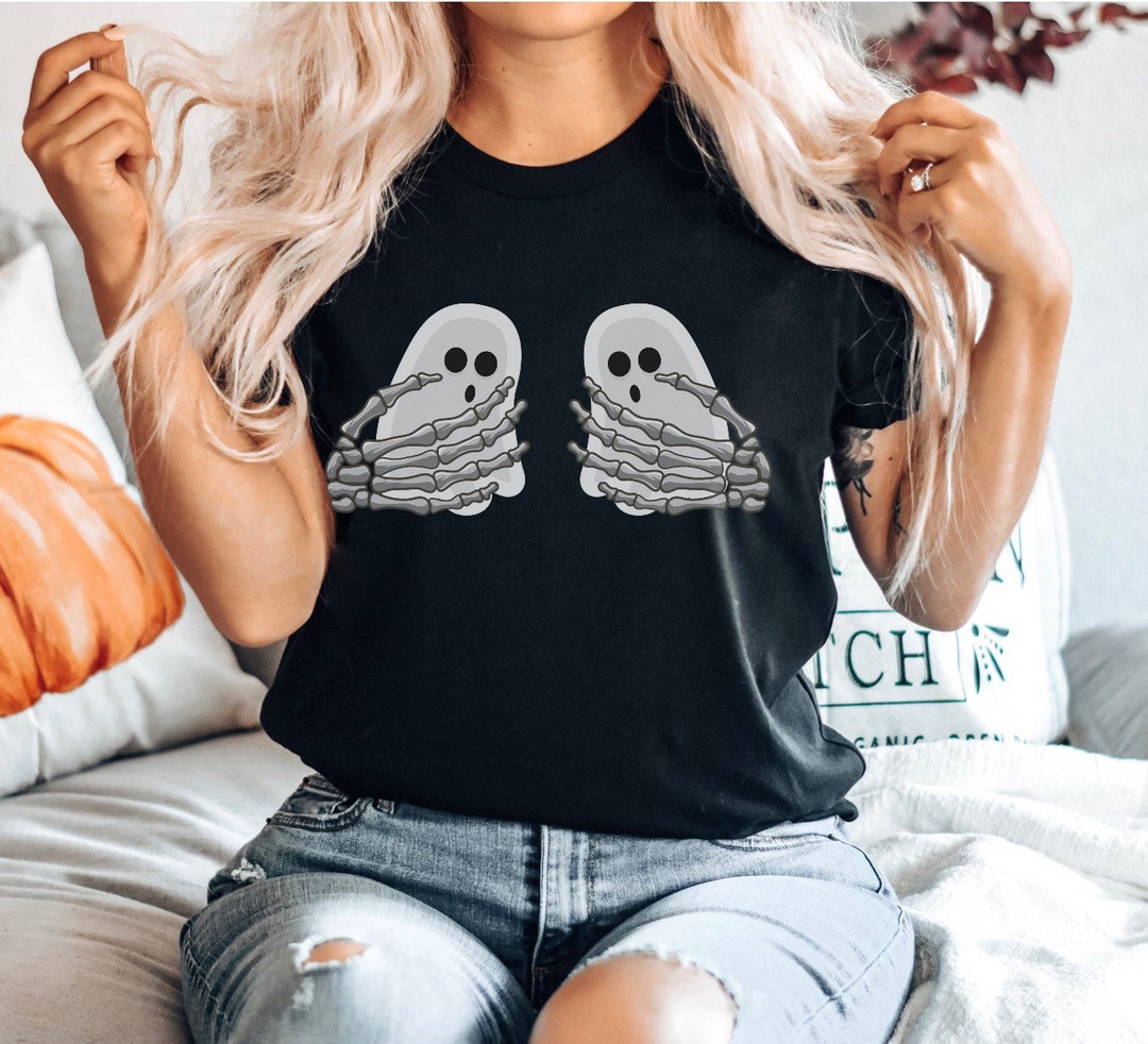 Boo-bies camiseta de Halloween, camisa divertida de Halloween, camisa ...