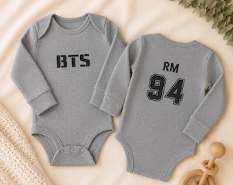 BTS Baby jersey onesie, KPOP baby shower gift
