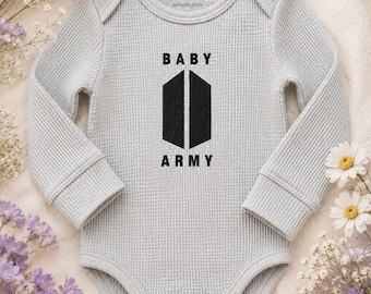 BTS Baby ARMY onesie, KPOP baby shower gift, baby gift