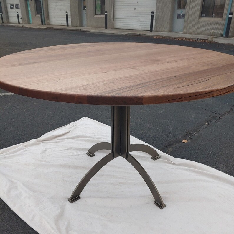 Industrial Round Ironwood Dining Table Industrial Round Ironwood Dining Table, Ironwood Outdoor Furniture