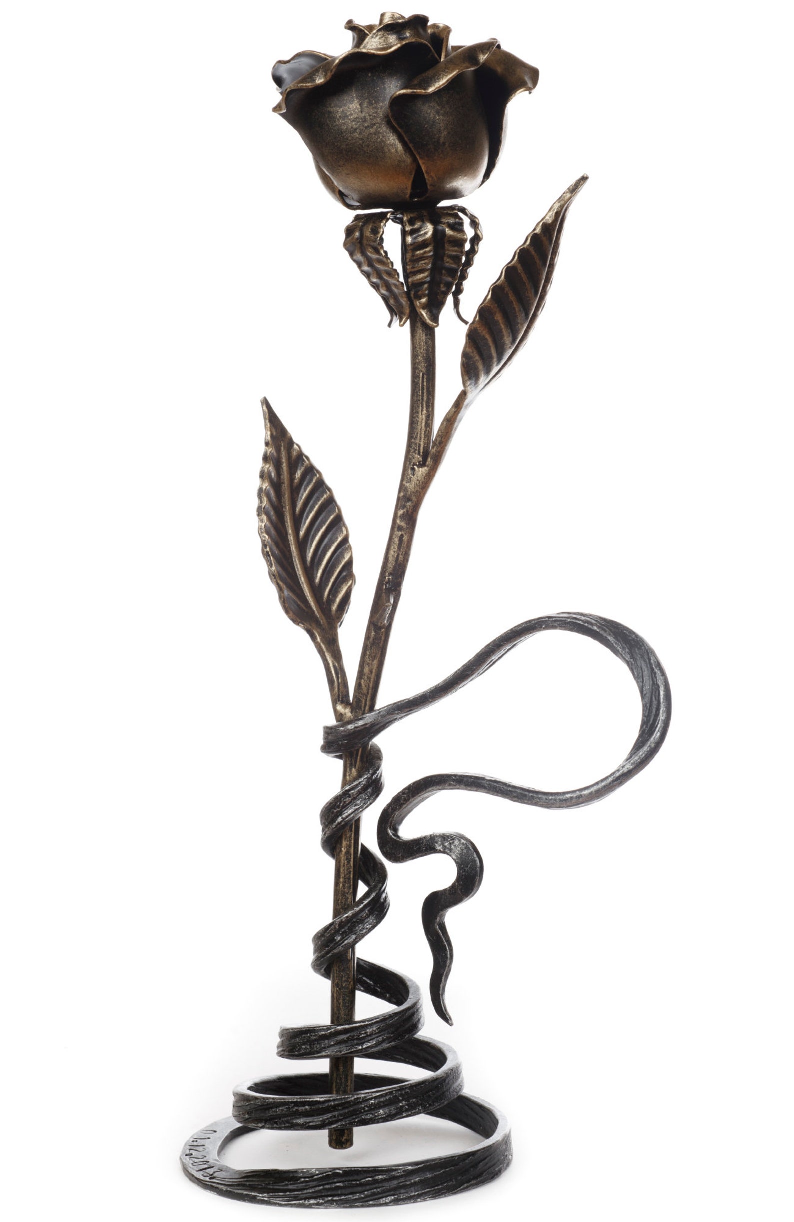 Bronze Rose 8th Anniversary Gift for Her / Bronze Sculpture Etsy