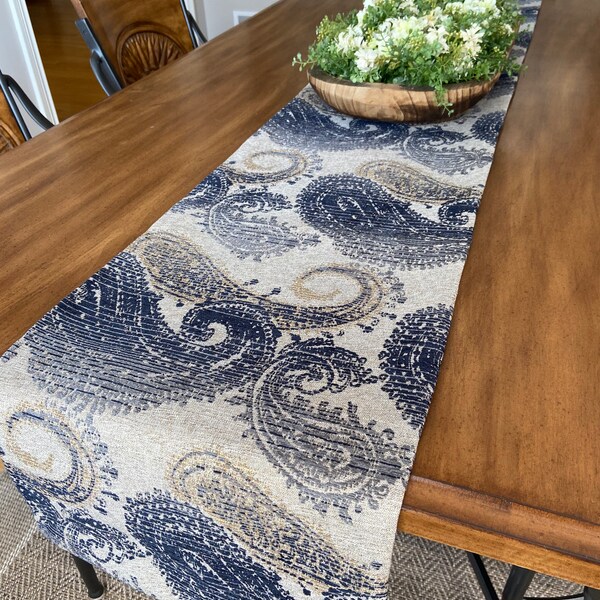 Paisley Table Runner Etsy