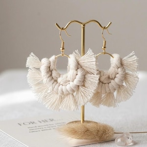 Moon Fringe Earrings