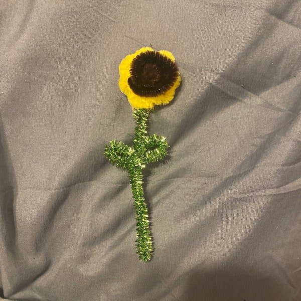 Mini fuzzy stick sunflowers!