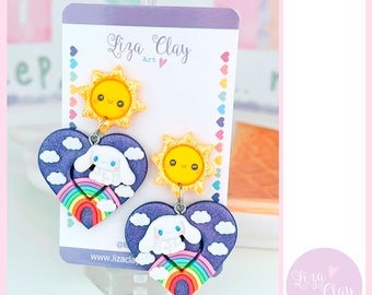 Kawaii earrings / Rainbow earrings / Cute earrings