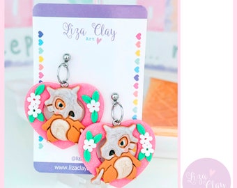 Kawaii earrings / Rainbow earrings / Cute earrings