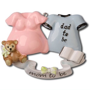 Expecting Baby Couple We&#39;re Expecting  Personalized Christmas Ornament, Expecting Parants Ornament, Expecting Family Ornament