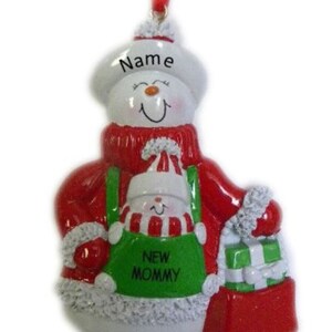 New Mommy Personalized Christmas Ornament , Family Christmas Ornament, Christmas Decoration for Tree, Family Ornament