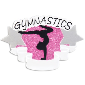 Gymnastics Personalized Christmas Ornament,  Gymnastics Ornament, Personalized Gymnastics Christmas Ornament, Gymnast Girl Ornament