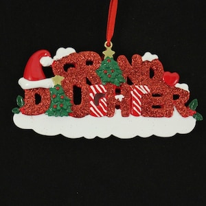 Personalized Granddaughter Christmas Ornament, Family Keepsake