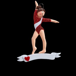 Gymnast Personalized Christmas Ornament - Gymnastics Ornament, Personalized Gymnastics Christmas Ornament, Gymnast Girl Ornament