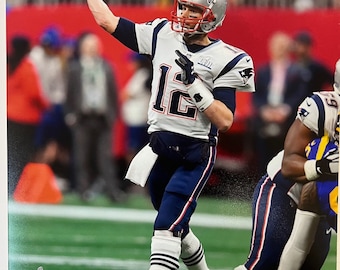 New England Patriots Tom Brady Super Bowl LIII 2019 Football Photos Picture Print #1546