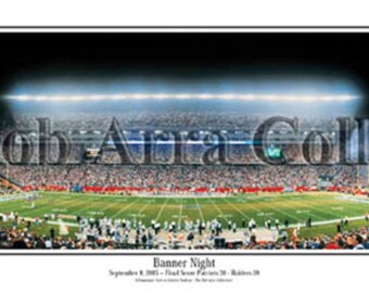 NFL New England Patriots Raise 3rd Super Bowl Banner Panoramic Poster 1024