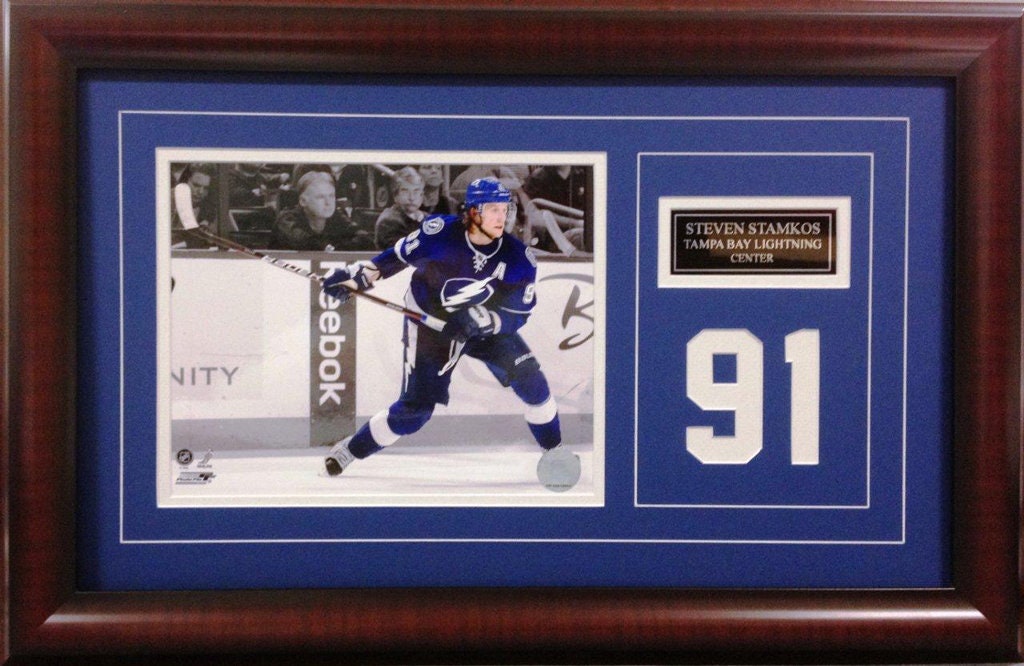Steven Stamkos Tampa Bay Lightning Autographed Blue #91 Custom