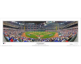 2023 World Series 13.5x39 Panoramic Poster, Game One, Texas Rangers vs Diamondbacks-2140