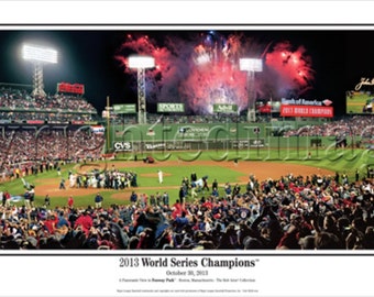Boston Red Sox Fenway Park 2013 World Series Game 6 Panoramic Poster #2091