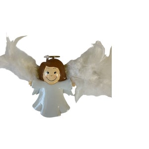 Personalized Angel Girl Christmas Ornament, Kids Tree Decoration