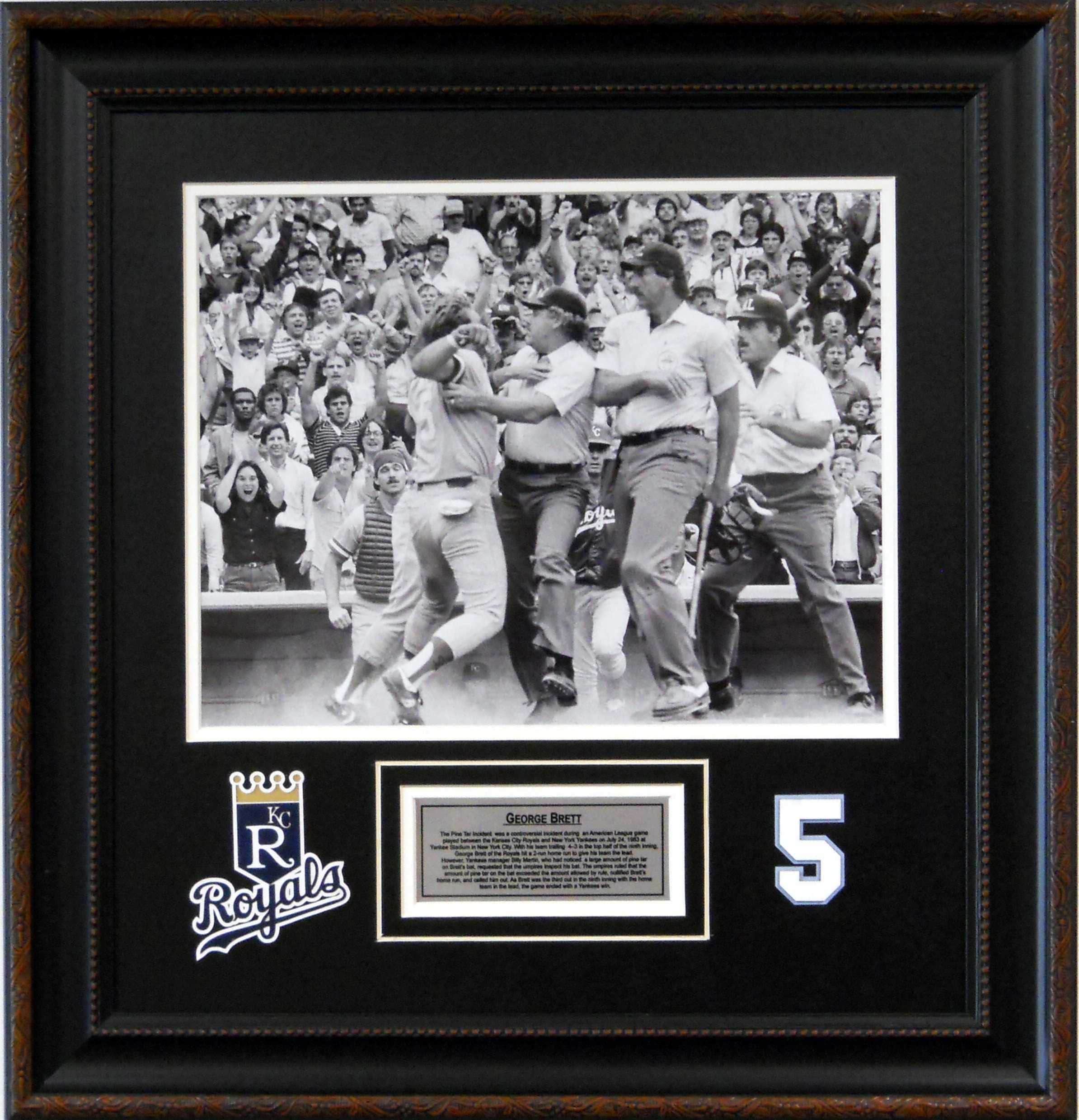 Brett KC Royals Pine Tar Incident Deluxe Framed Photo Etsy