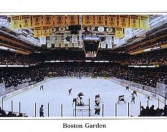 Hockey Boston Bruins last game vs Rangers at old Boston Garden 4002