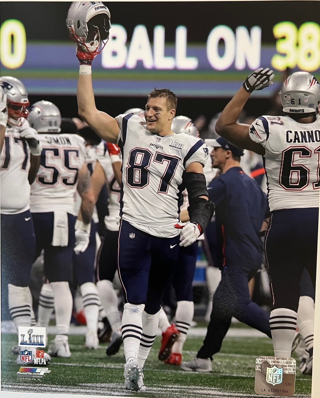 Rams Rob Gronkowski Super Bowl Touchdowns Patriots Tight End Rob - Main Image