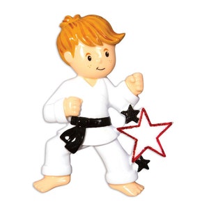 Karate Ornament, Karate Personalized Ornament, Karate Boy Ornament, Personalized Christmas Ornament, Sport Ornament, Christmas Decoration