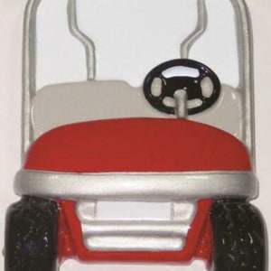 GOLF CART Personalized Christmas Ornament - Hand Personalized Christmas Ornament - Christmas Decoration for Tree