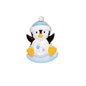 Baby’s 1st Christmas Ornament, Baby Penguin Boy Christmas Ornament, Baby Boy Personalized Ornament, New Baby Ornament, Expecting Ornament