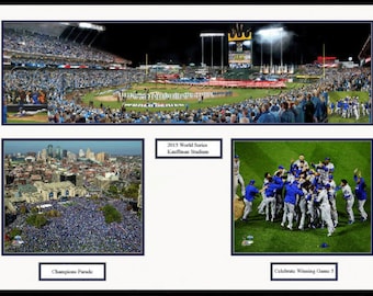 Kansas City Royals Kauffman Stadium 2015 World Series Framed Picture Photo #2503
