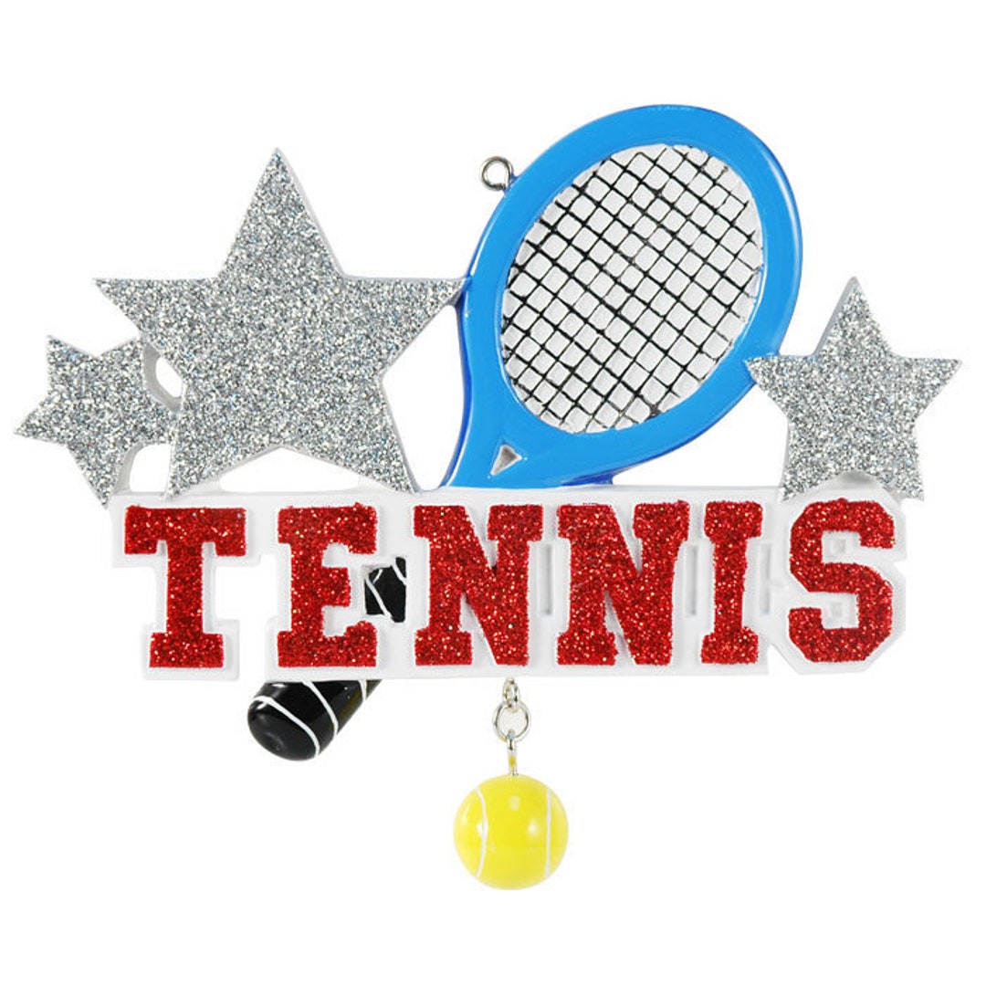 Sport Tennis Personalized Christmas Ornament Sport Christmas - Etsy