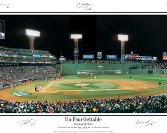 Boston Red Sox Fenway Park 2004 World Series copy sign. Panoramic Poster #2029