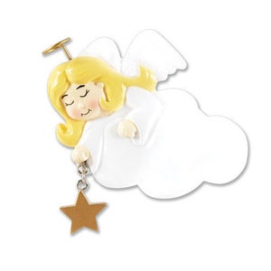 Personalized Angel Christmas Ornament, Kids Decoration