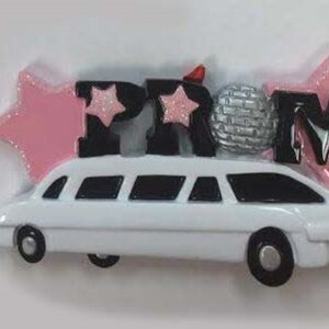 PROM CAR Personalized Christmas Ornament - Hand Personalized Christmas Ornament - Christmas Decoration for Tree