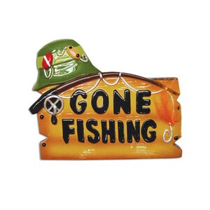 Gone Fishing Personalized Christmas Ornament, Fisherman Gift