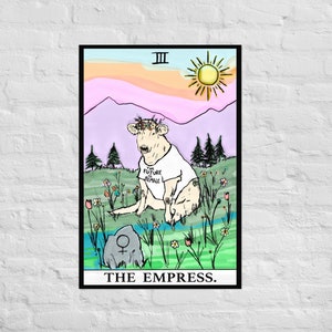 The Empress Wall Original Art Unframed / Tarot Art / The Empress Tarot Print / Taurus Gift / Mothers Day Gift /Spring Vibes / Witchy Decor