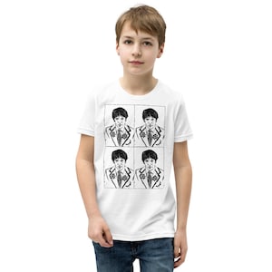Camiseta juvenil unissex Elliott Smith - Camiseta Elliott Smith - Arte original Elliott Smith - Camiseta infantil