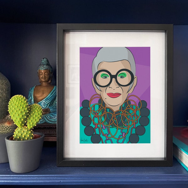 IRIS, Iris Apfel A5 Print