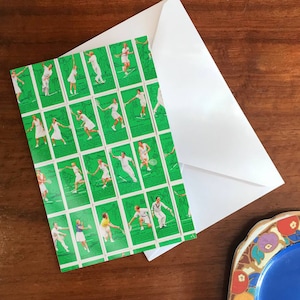 Tennis, A6 Greetings Card