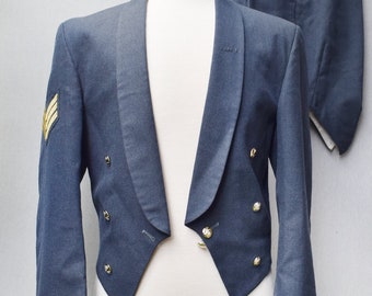 Vintage 1970s Blue RAF Suit, 42in Chest (M)