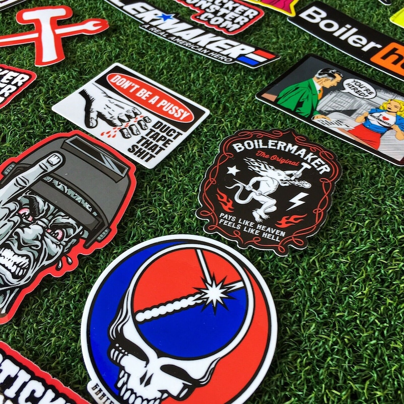 2x Certified Bad Ass Welder Hard Hat Stickers - Welding Helmet Decals - (Pair) E - Foto 11