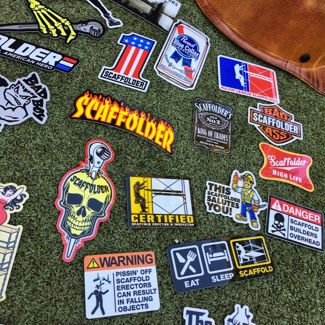 SCAFFOLDER Hard Hat Stickers 40 Hardhat Sticker and Decals - Etsy