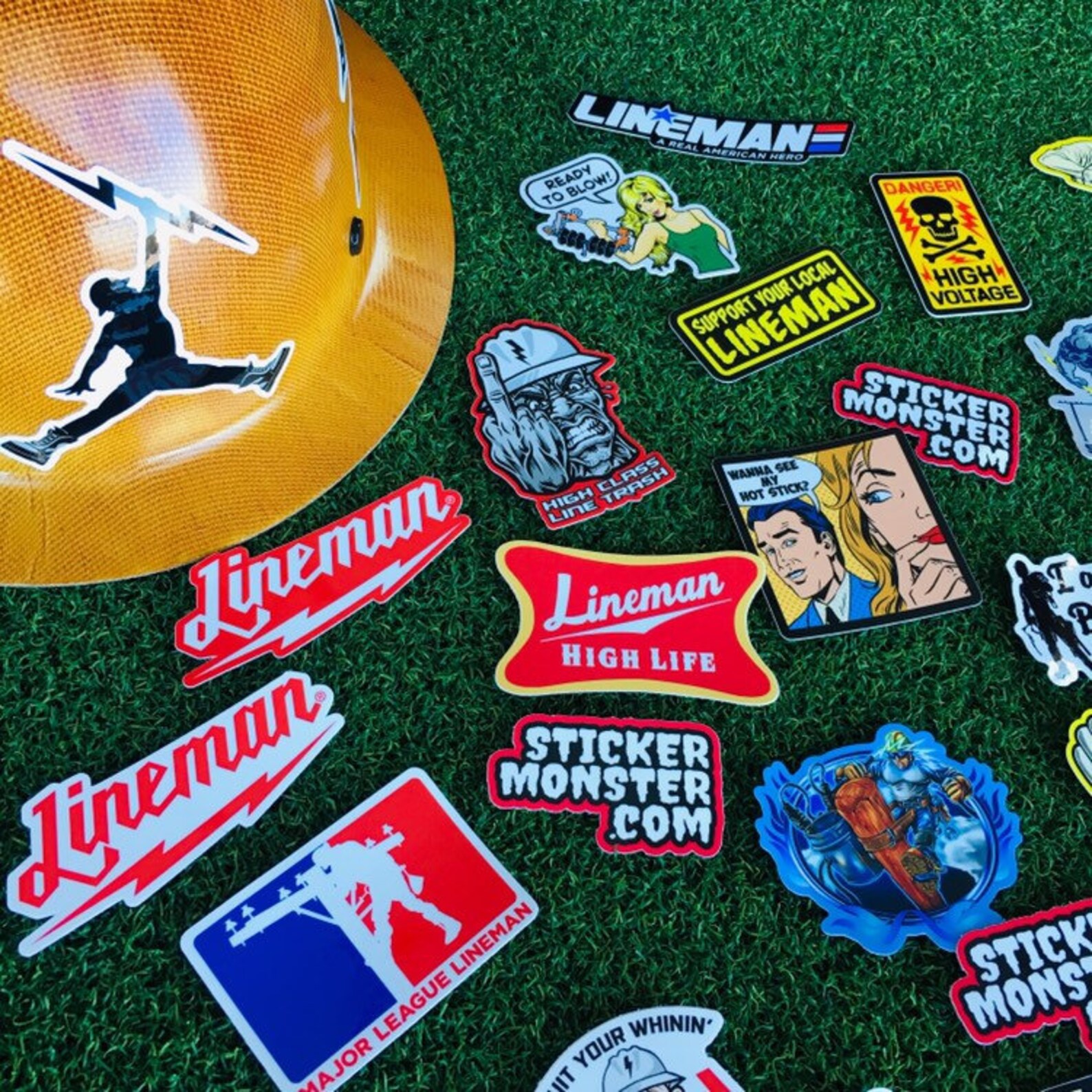 LINEMAN Hard Hat Stickers 64 Total Hardhat Sticker and Etsy