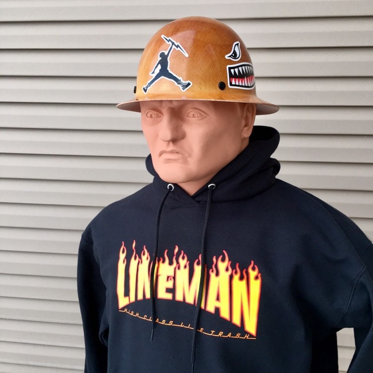 Hard Hats & Bump Caps Business Reddy IBEW LINEMAN Hard Hat Stickers HardHat Sticker Electrician