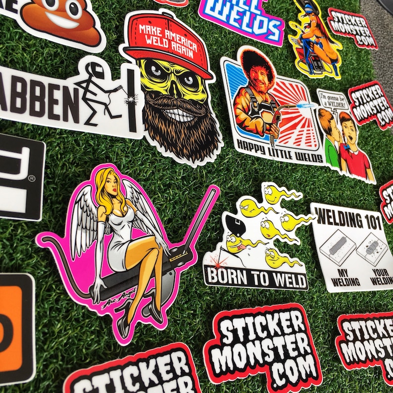 Lasser Skelter-stickerspakket, stickers voor helm en gereedschapskist afbeelding 4