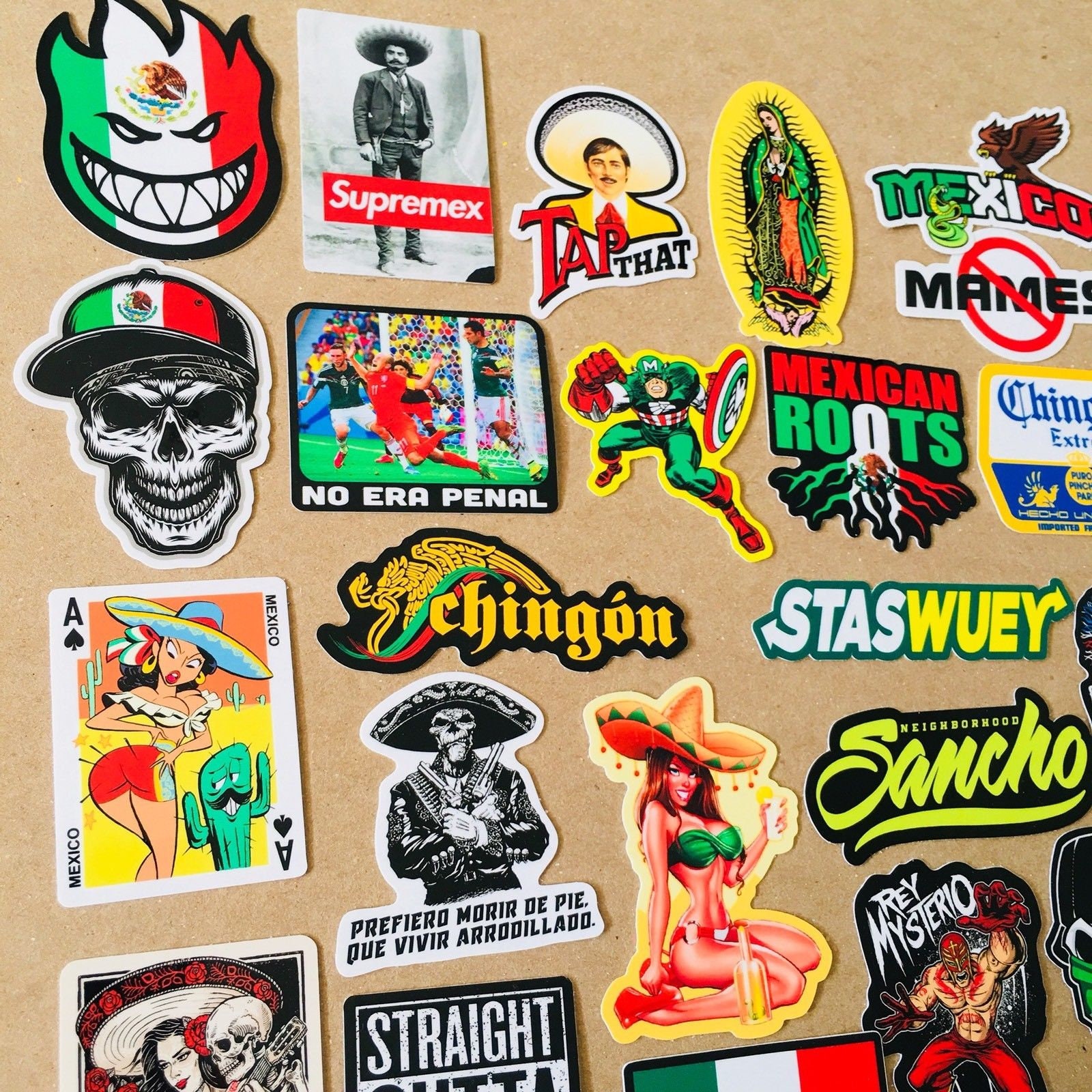 SUPER MEXICAN Hard Hat Stickers 82 MEXICO HardHat Sticker & Etsy