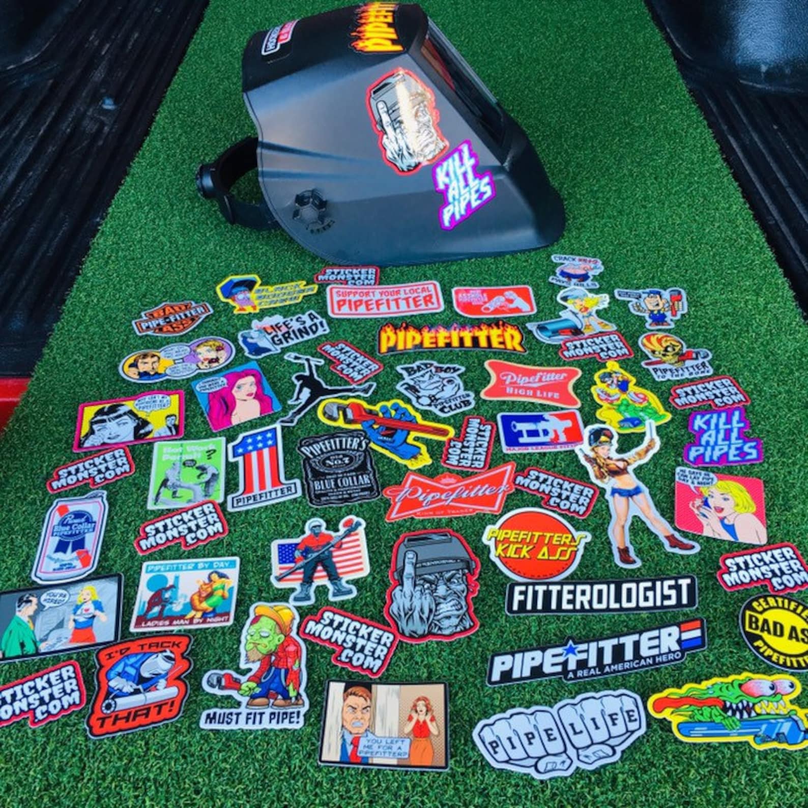 PIPEFITTER Welder Hard Hat Stickers 40 total hardhat Etsy