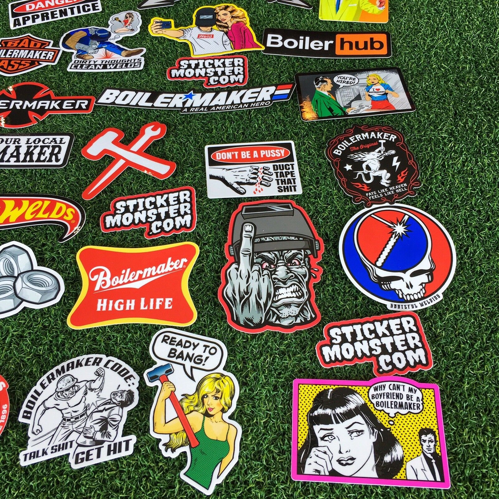 BOILERMAKER Welder Hard Hat Stickers 40 total hardhat Etsy